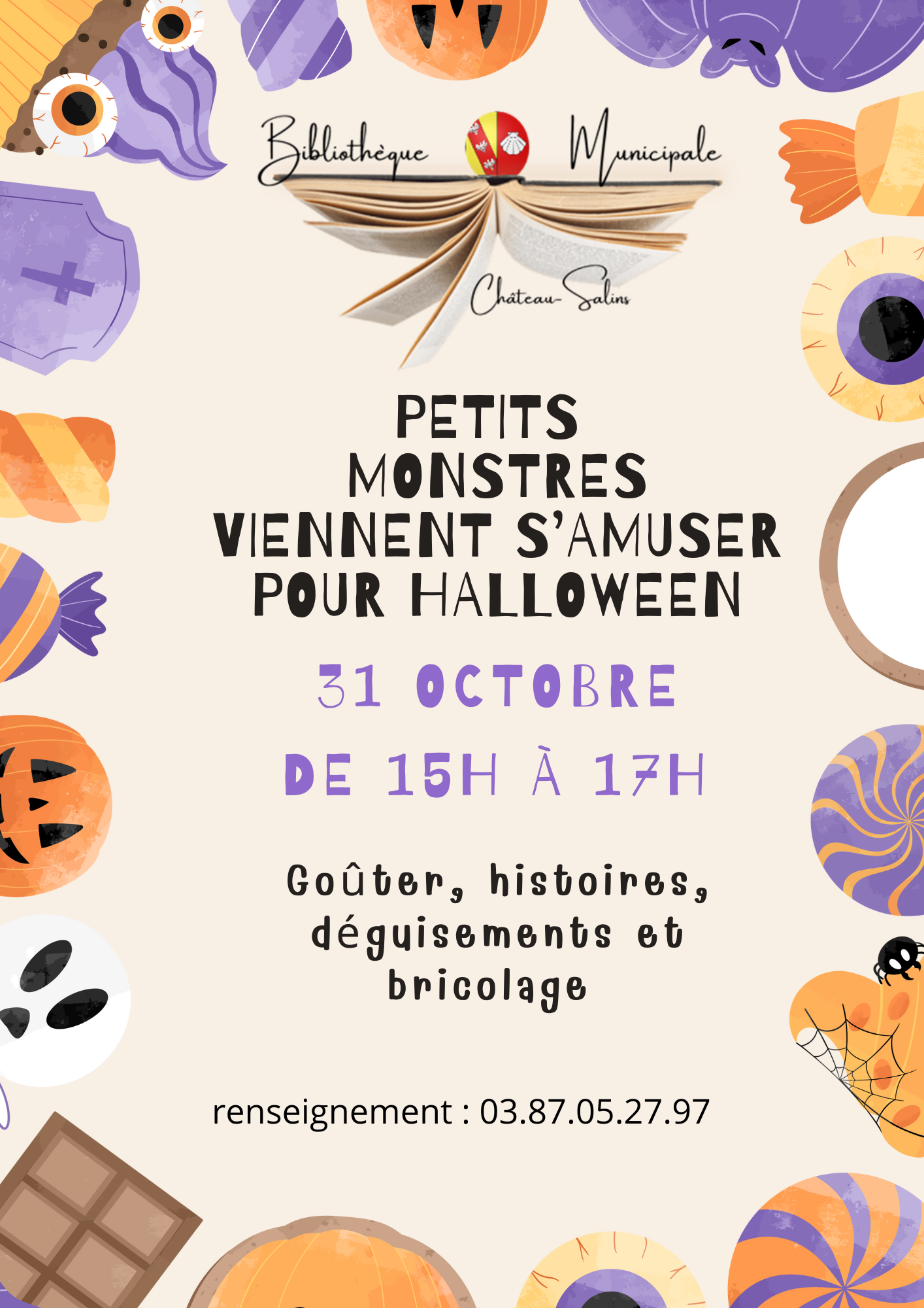 affiche après midi halloween